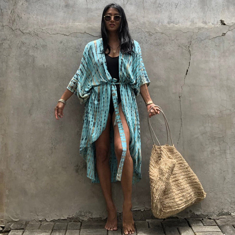 Beach Cover-up Flowing with Tie