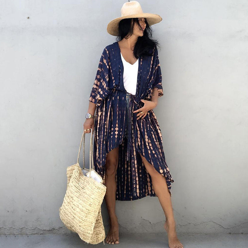 Beach Cover-up Flowing with Tie