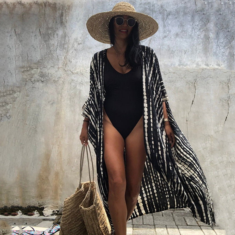 Beach Cover-up Flowing with Tie