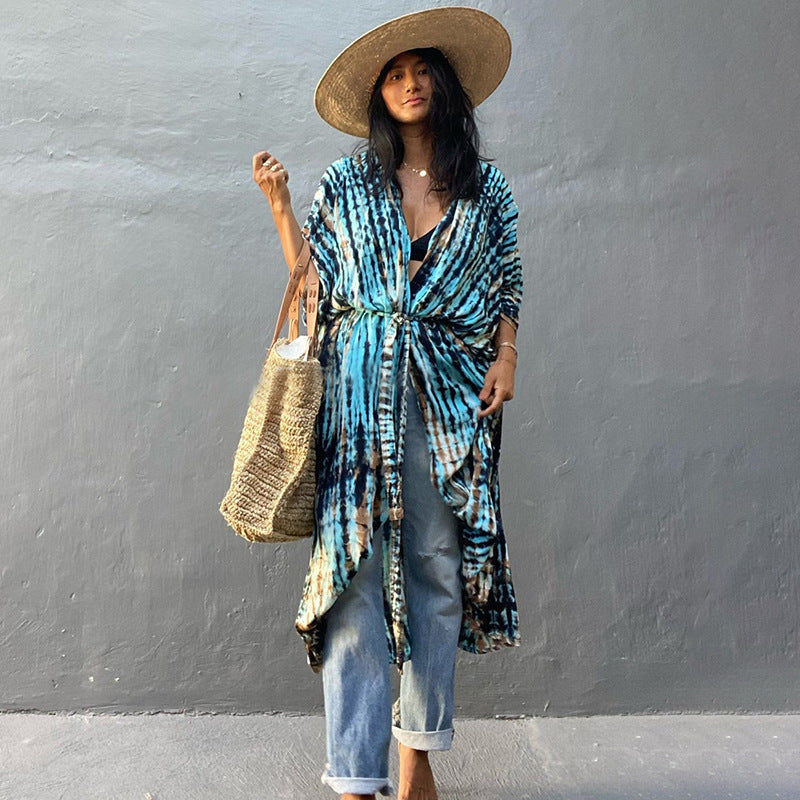 Beach Cover-up Flowing with Tie