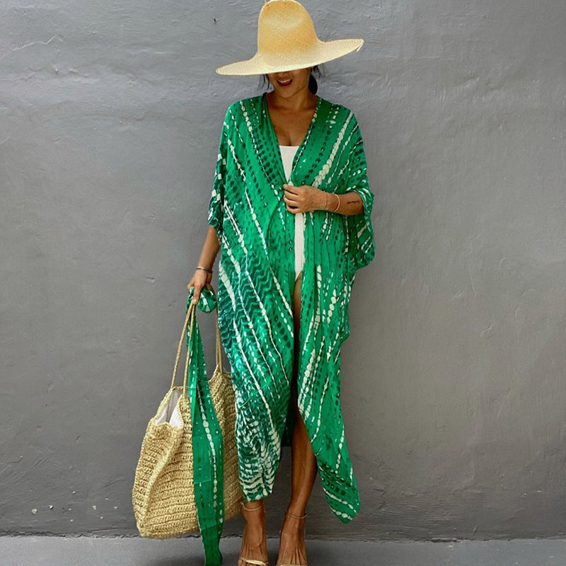Beach Cover-up Flowing with Tie