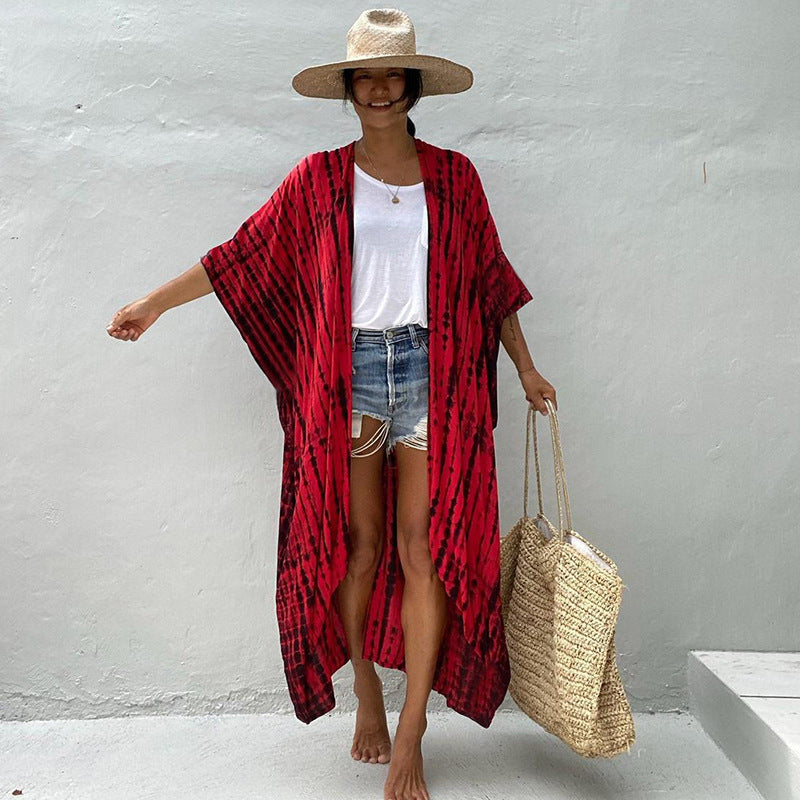 Beach Cover-up Flowing with Tie