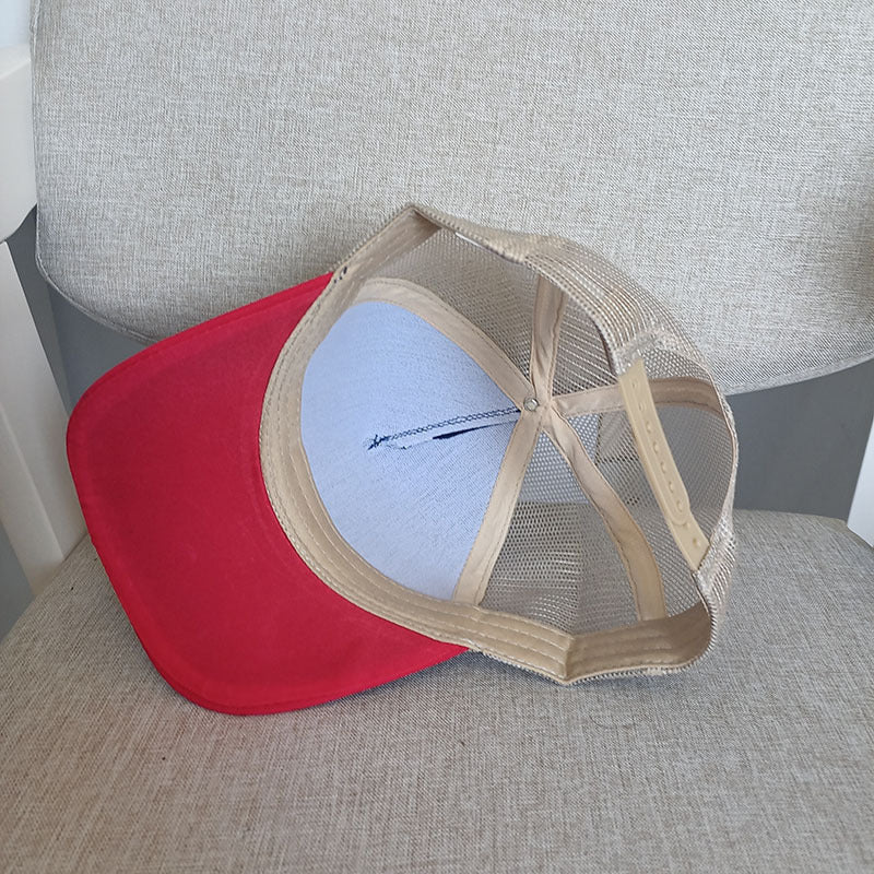 Breathable Baseball Hat with Skull