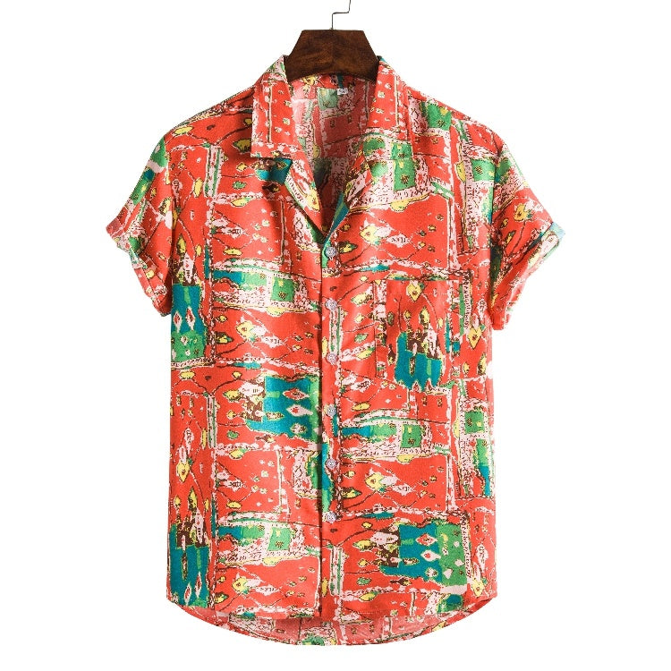 Printed Beach Shirt